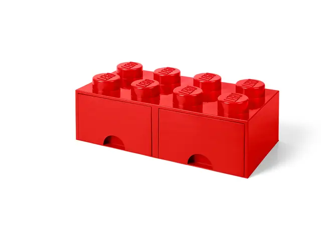 ROOM COPENHAGEN A/S LEGO® Brick Drawer - 8 Knobs - Red