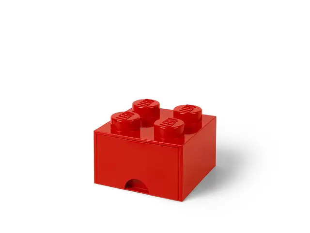 ROOM COPENHAGEN A/S LEGO® Brick Drawer - 4 Knobs - Red