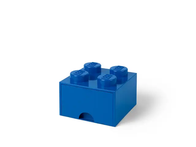 ROOM COPENHAGEN A/S Aufbewahrungsbox LEGO®-Stein - Mit Schublade - 2 x 2 Noppen - Blau