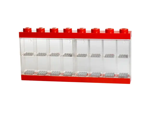 ROOM COPENHAGEN A/S Display-Box für LEGO®-Minifiguren - 16 Fächer - Rot