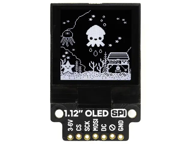 PIMORONI LTD 1.12" Mono OLED (128x128, white/black) Breakout - SPI