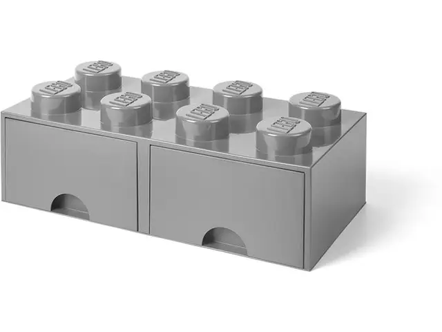 ROOM COPENHAGEN A/S LEGO® Brick Drawer - 8 Noppen - Grau