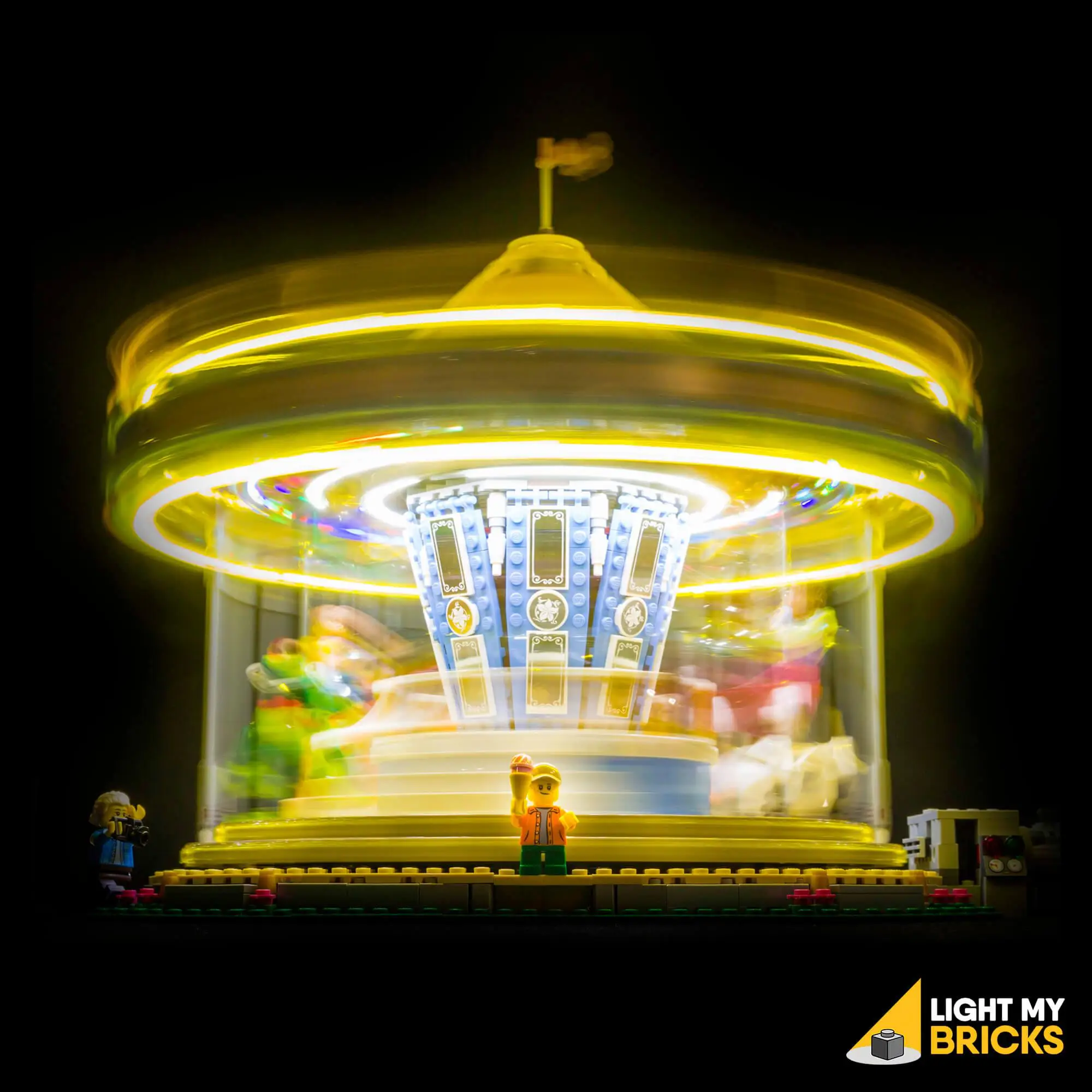 LToys LIGHT MY BRICKS Lighting Kit compatible with LEGO Carousel 10257