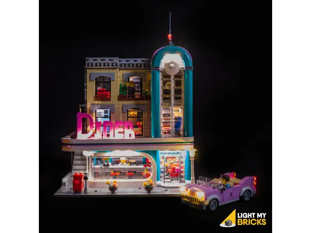 LIGHT MY BRICKS Beleuchtungssets kompatibel mit LEGO® Amerikanisches Diner (10260)