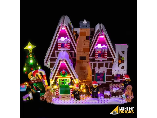 LIGHT MY BRICKS Lighting Kit compatible with LEGO Gingerbread House (10267)