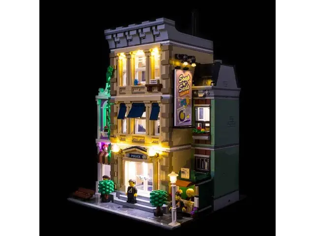 LIGHT MY BRICKS Beleuchtungssets kompatibel mit LEGO® Polizeistation (10278)