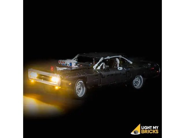 LIGHT MY BRICKS Beleuchtungssets kompatibel mit LEGO® Dom's Dodge Charger (42111)
