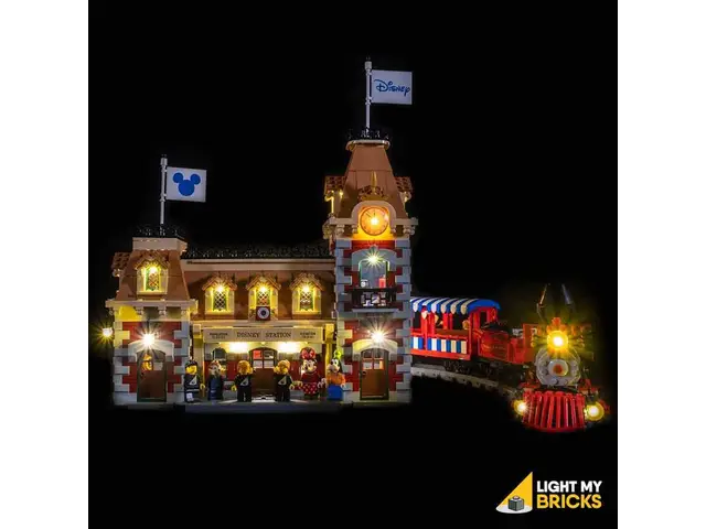 LIGHT MY BRICKS Beleuchtungssets kompatibel mit LEGO® Disney Zug mit Bahnhof (71044)