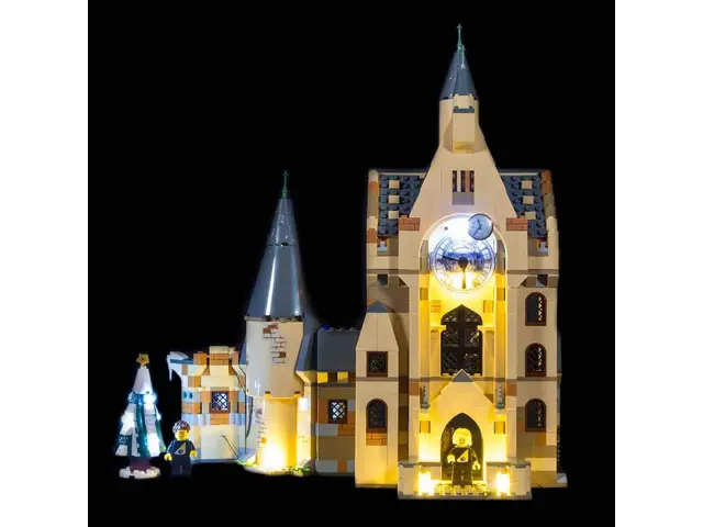 LIGHT MY BRICKS Lighting Kit compatible with LEGO® Harry Potter Hogwarts™ Clock Tower (75948) EOL
