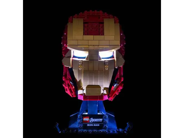 LIGHT MY BRICKS Light Kit for LEGO® Iron Man Helmet (76165) EOL