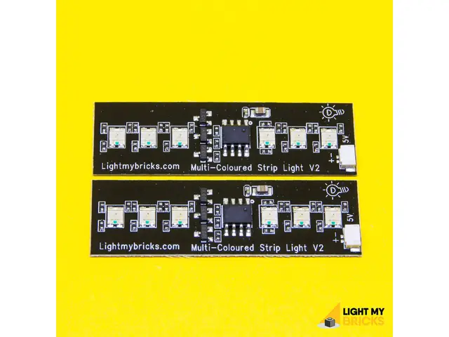 LIGHT MY BRICKS Multi Colour Strip Light (2pk)