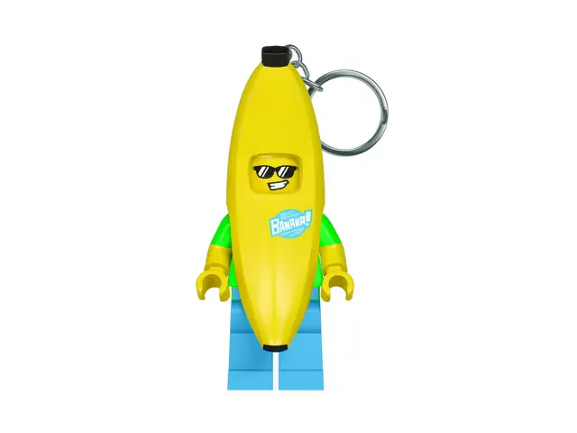 LEGO® Schlüsselanhänger mit LED-Lampe - Banana Guy