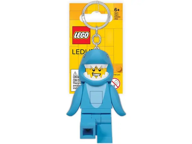 LEGO® Schlüsselanhänger mit LED-Lampe - Shark Guy