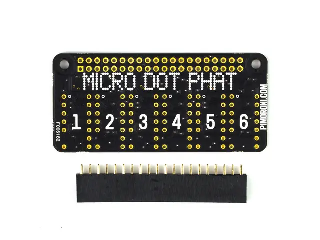 PIMORONI LTD Pimoroni Micro Dot pHAT - Full kit with - Green