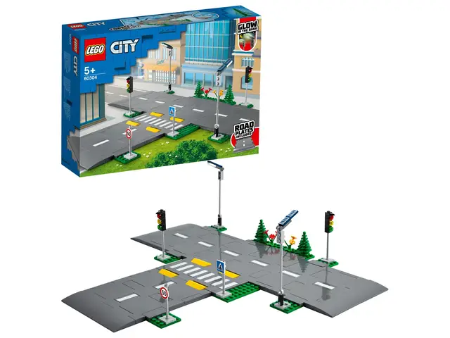 LEGO® Straßenkreuzung mit Ampeln