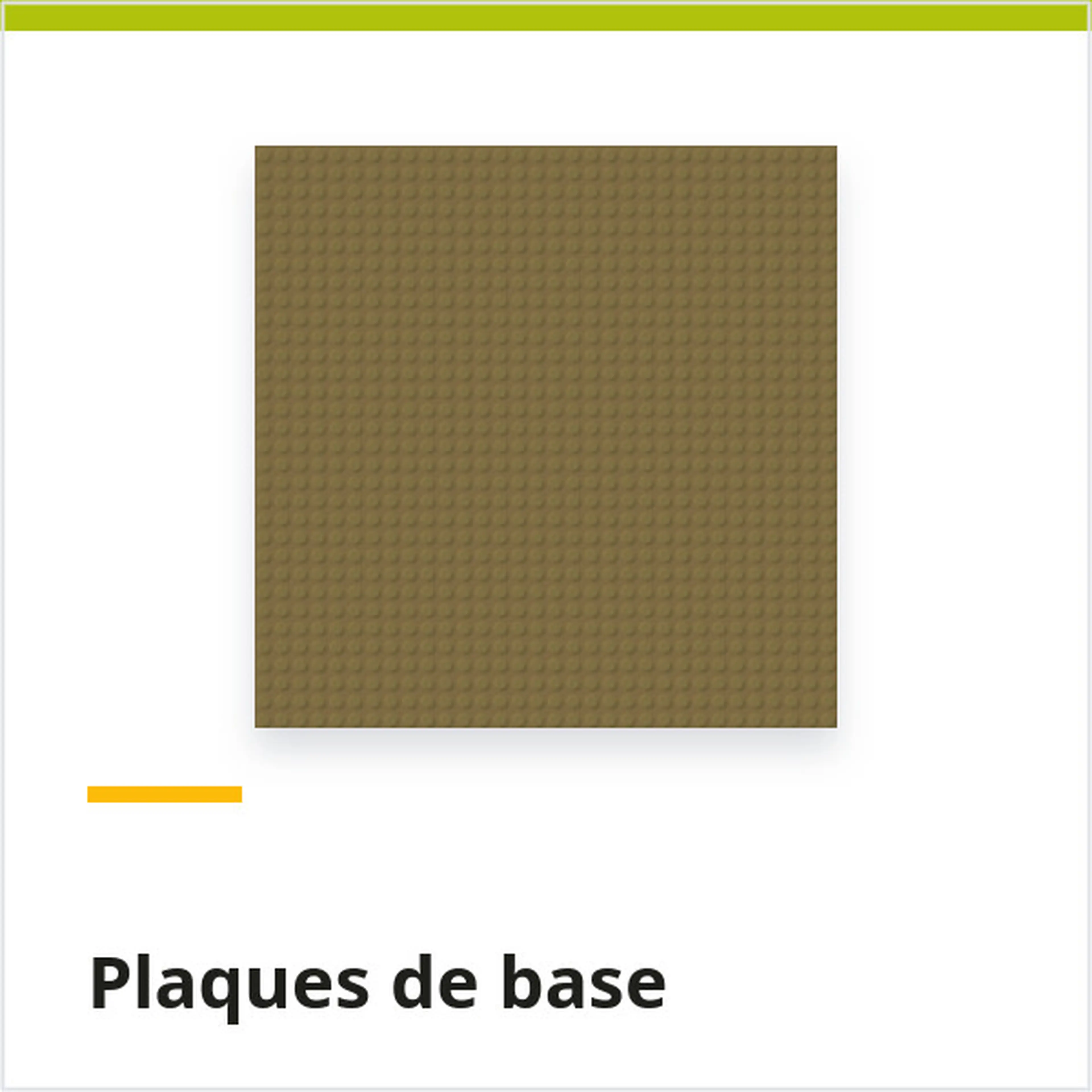 Plaques de base