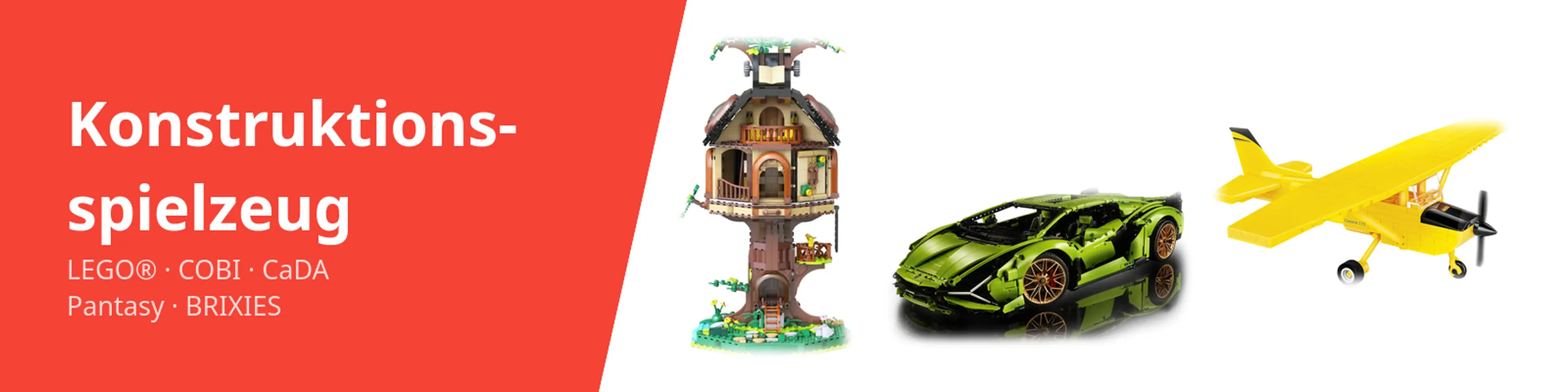 Konstruktionsspielzeug von LEGO, COBI, CaDA, Pantasy und BRIXIES