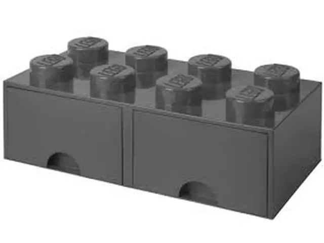 ROOM COPENHAGEN A/S LEGO® Brick Drawer - 8 Noppen - Dunckel Grau
