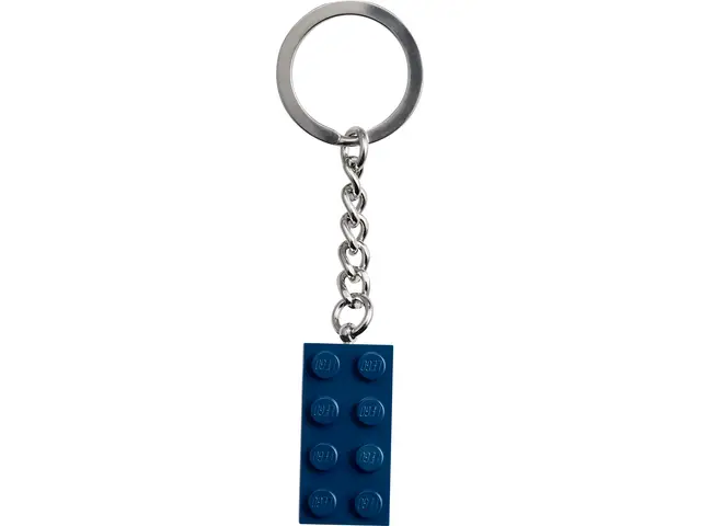 LEGO® Schlüsselanhänger mit blauem 2x4-Stein