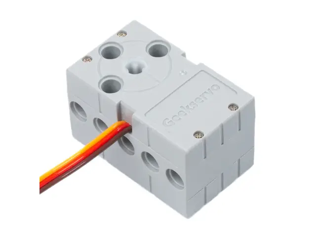 PIMORONI LTD Geekservo Building Bricks 360 Degree Servo (LEGO® Compatible) – Grey (non continuous rotation)
