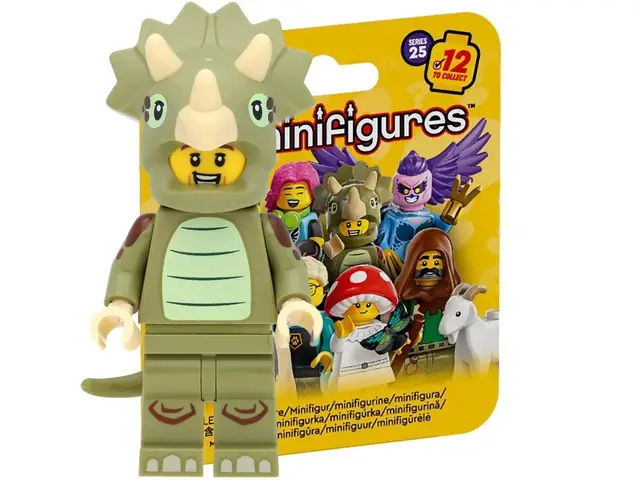 LEGO 71045 Minifigures - Serie 25 - Sammelfigur für Lego Fans: #10 Triceratops-Fan