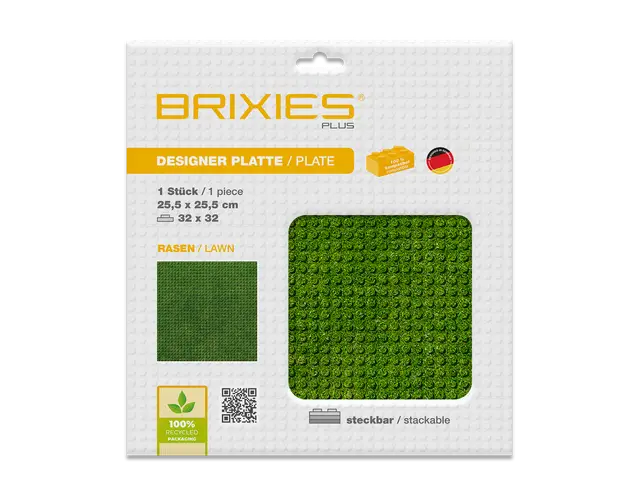 BRIXIES Bodenplatte 32 x 32 Rasen