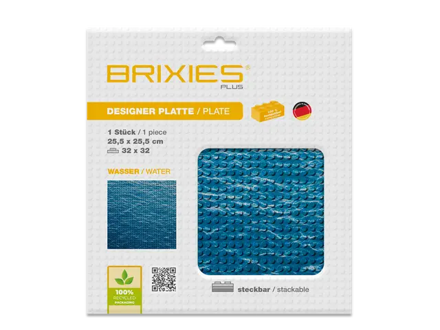 BRIXIES Bodenplatte 32 x 32 Wasser