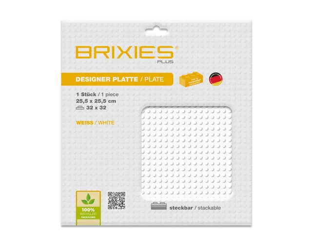 BRIXIES Bodenplatte 32 x 32 Basic weiß
