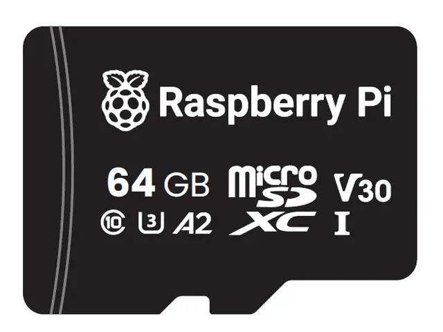 RASPBERRY PI FOUNDATION Micro SD Card 64GB A2 Class - unprogrammed