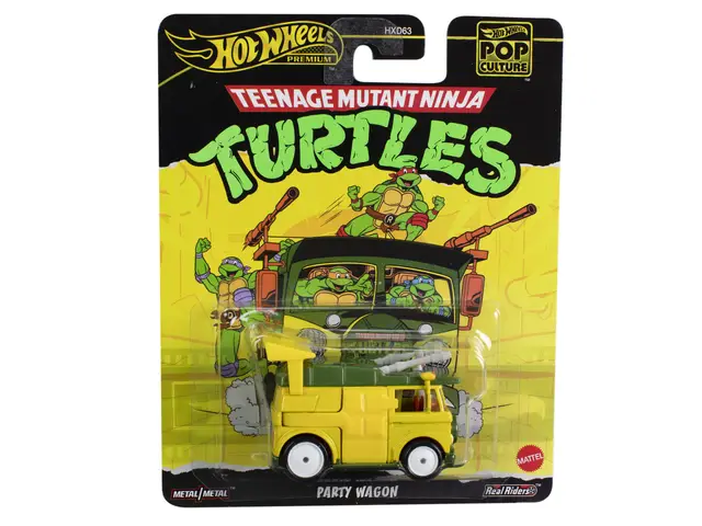 MATTEL Hot Wheels Premium Pop Culture The Teenage Mutant Ninja Turtles Party Wagon