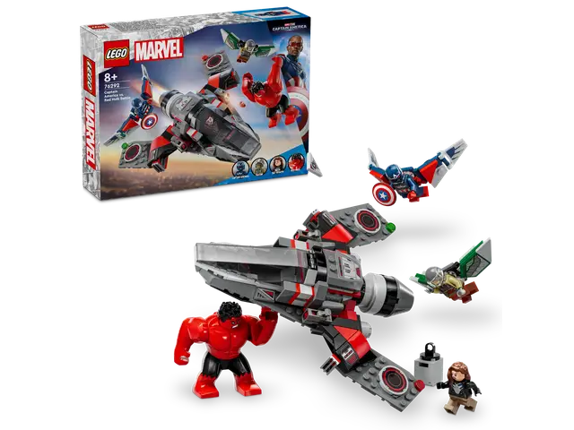 LEGO® Showdown zwischen Captain America und Red Hulk