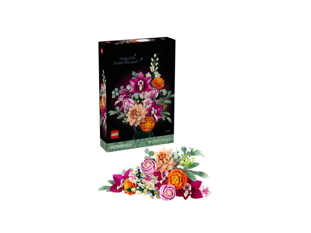 LEGO® Schöner Rosafarbener Blumenstrauß