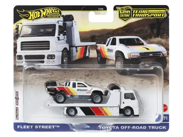 MATTEL Hot Wheels Car Culture Team Transport Fleet Street & Toyota Off-Road Truck