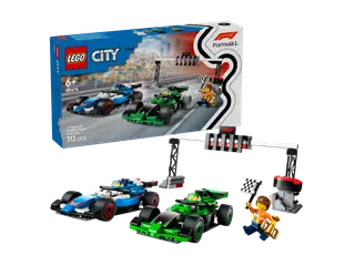 LEGO City - Grille de départ de F1 avec des voitures Vcarb et Sauber - 60474