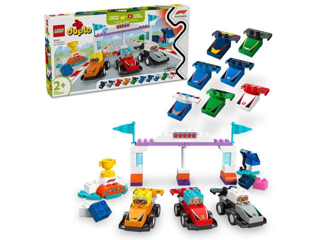 LEGO® F1® Team Rennautos mit Rennfahrern