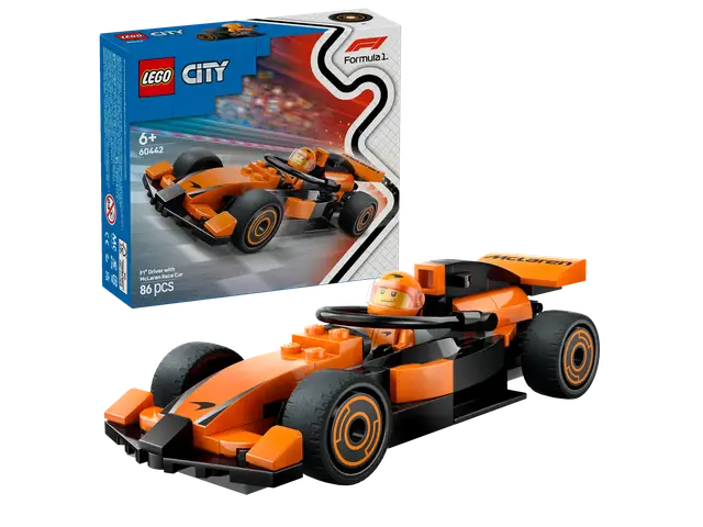 LEGO® F1® Rennfahrer mit McLaren Rennauto