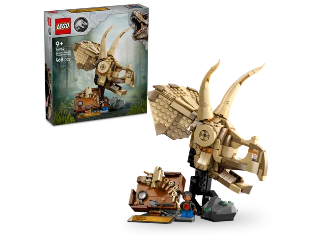 LEGO® Dinosaurier-Fossilien: Triceratops-Schädel