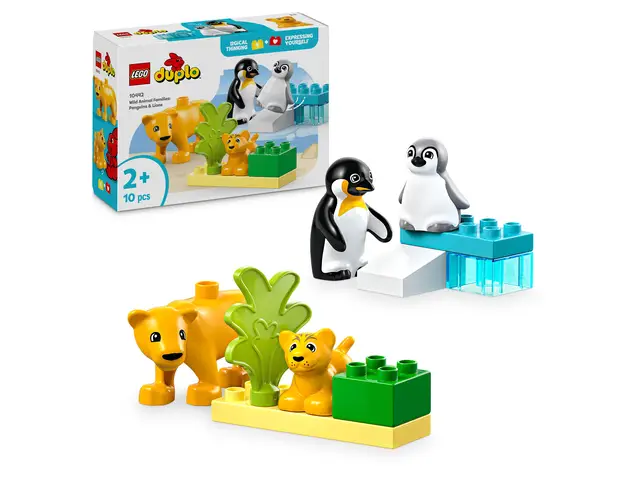 LEGO® Wildtier-Familien: Pinguine und Löwen