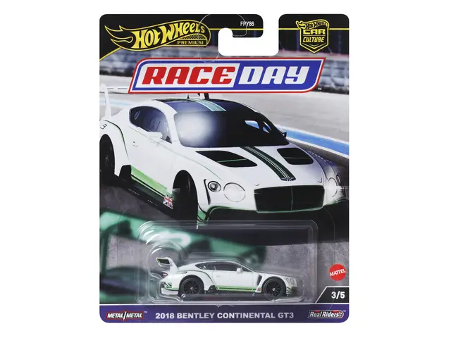MATTEL Hot Wheels Car Culture Race Day 2018 Bentley Continental GT3