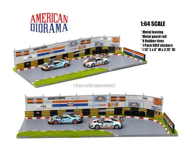 AMERICAN DIORAMA American Diorama 1/64 Gulf Racetrack Diorama