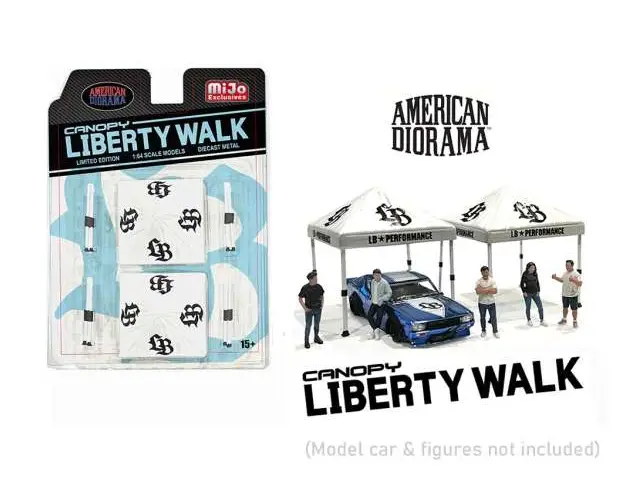 AMERICAN DIORAMA Team Liberty Walk Canopy Set 1/64