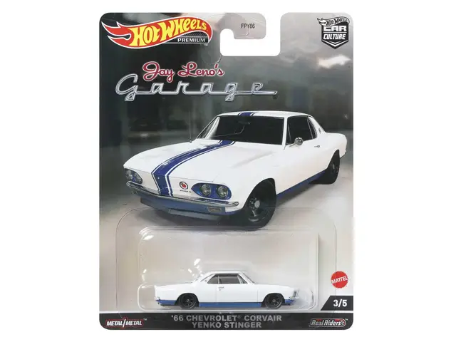 MATTEL Hot Wheels Jay Leno Garage '66 Chevrolet Corvair Yenko Stinger - HCJ84
