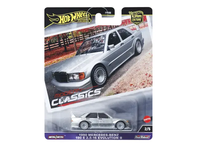 MATTEL Hot Wheels Car Culture Modern Classics 1990 Mercedes Benz 190 E 2.5-16 Evolution II