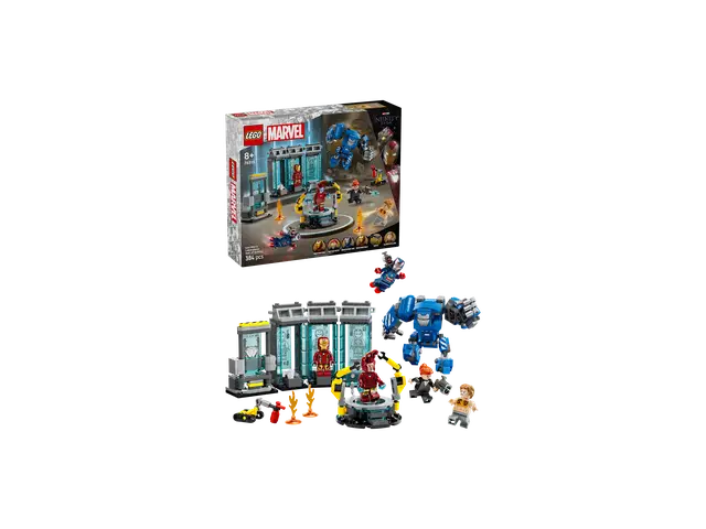 LEGO® Iron Mans Labor: Halle der Rüstungen