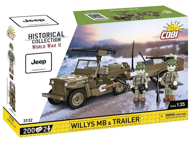 COBI GMBH Willys MB & Trailer