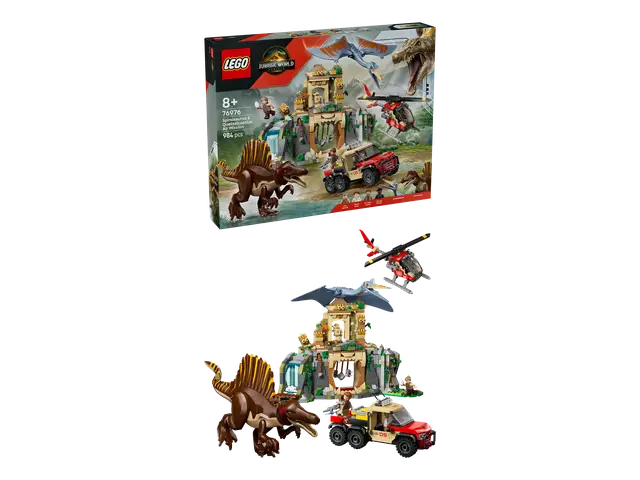 LEGO® Spinosaurier & Quetzalcoatlus: Hubschrauber-Einsatz