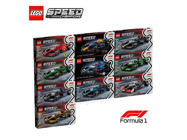 LToys LEGO® Speed Champions: 10-Piece F1 Model Pack