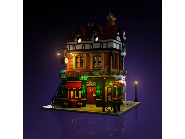 LIGHT MY BRICKS  LMB 2.0 Beleuchtungsset für LEGO® Tudor Ecke #10350