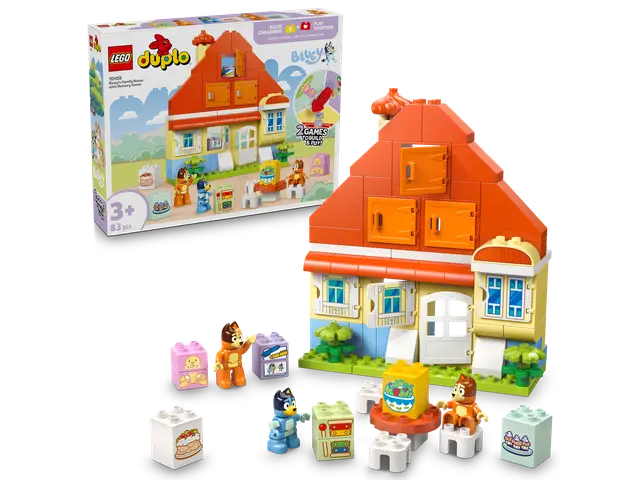 LEGO® Blueys Familienhaus mit Memory-Spiel
