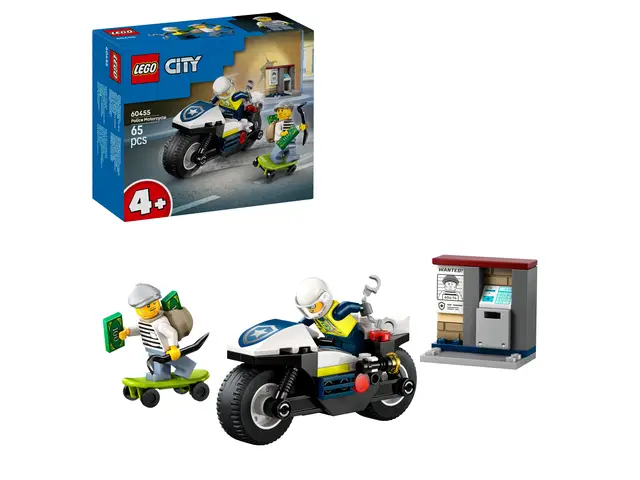 LEGO® Verfolgungsjagd mit dem Polizeimotorrad